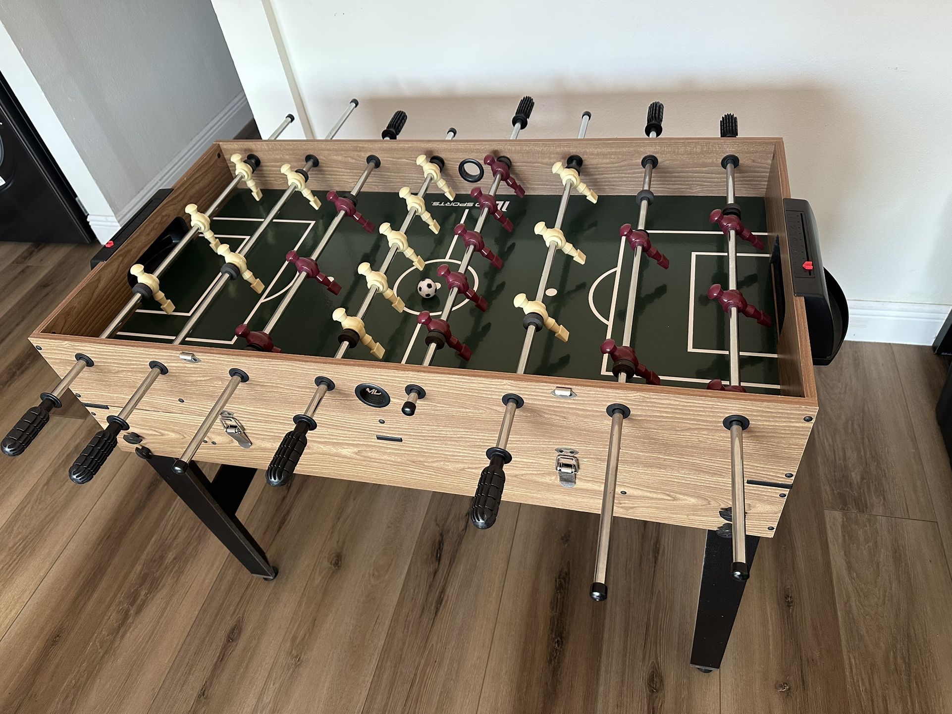 Foosball, Hockey, And Mini- Billiards Combo Table