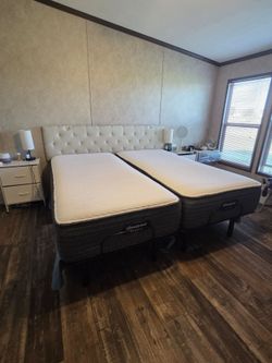 Split King ajustable bed set