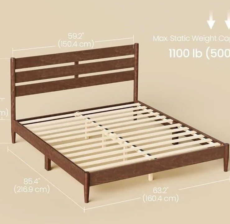Queen Wood Bed Frame