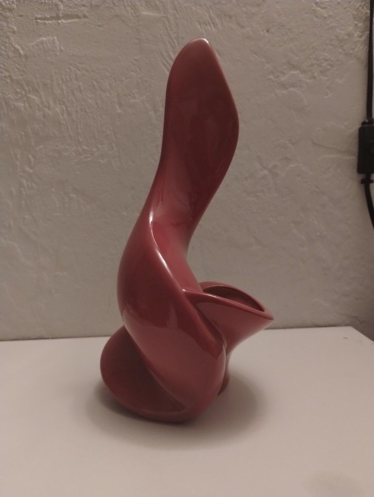 Abstract Ceramic Spiral Planter Vase 