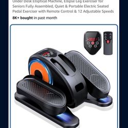  $60 - GUGTTR Under Desk Elliptical Machine - Black, 17.3"x14.4"x8.9" (A-2, A-3)  