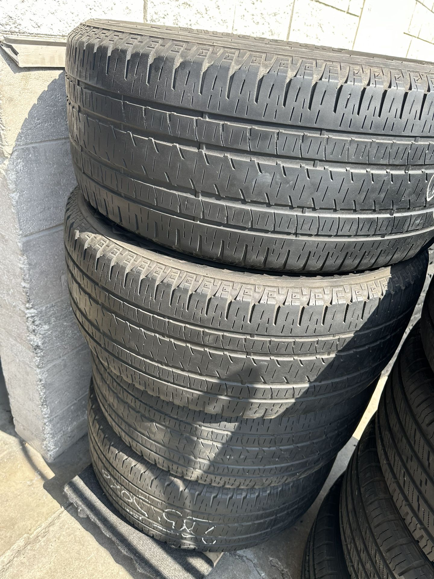 285-50-20 ALL FOUR USED TIRES