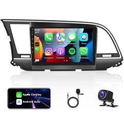 Radio for 2016 2017 2018 Hyundai Elantra (AD), Android 13 Car Stereo with CarPlay Android Auto,9" Touch Screen Car Radio with Bluetooth, GPS, Head Uni