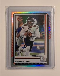 🔥 Caleb Williams NO NAME Silver Holo #7 – RARE Donruss Variation 🔥