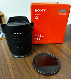 Sony 11mm F1.8 APS-C Lens