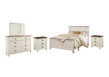 Bedroom set and side dresser