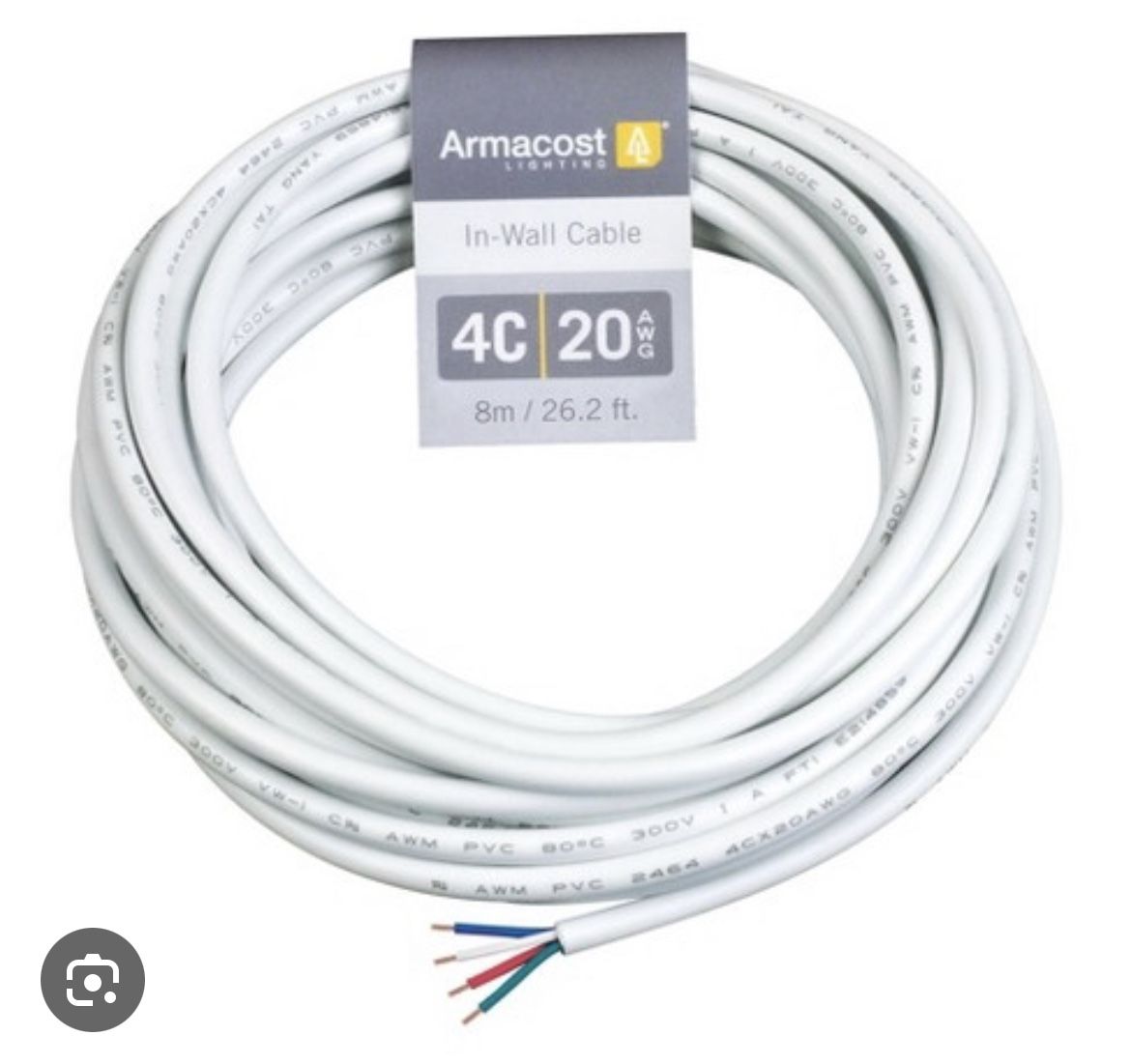 20 AWG 4C In Wall Cable is optimized for use in a wide range of applications, including LED lighting installations such as white or single color LED s