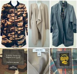 3 Women’s long Jackets/Coats Sanctuary, Nine West + VTG Foxrun Stadium - XS/S