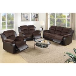 Brown Motion Sofa Set