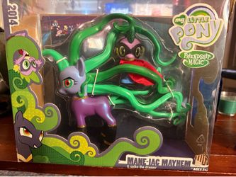 2014 SDCC Exclusive My Little Pony Mane-iac Mayhem & Spike – Complete in Box – Hasbro