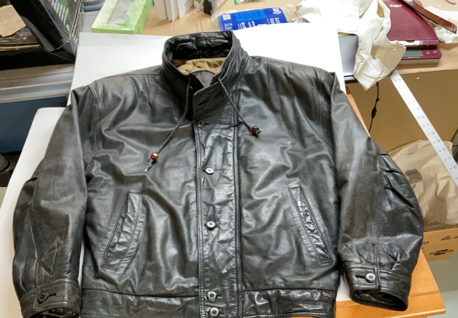 MENS LINED LEATHER JACKET