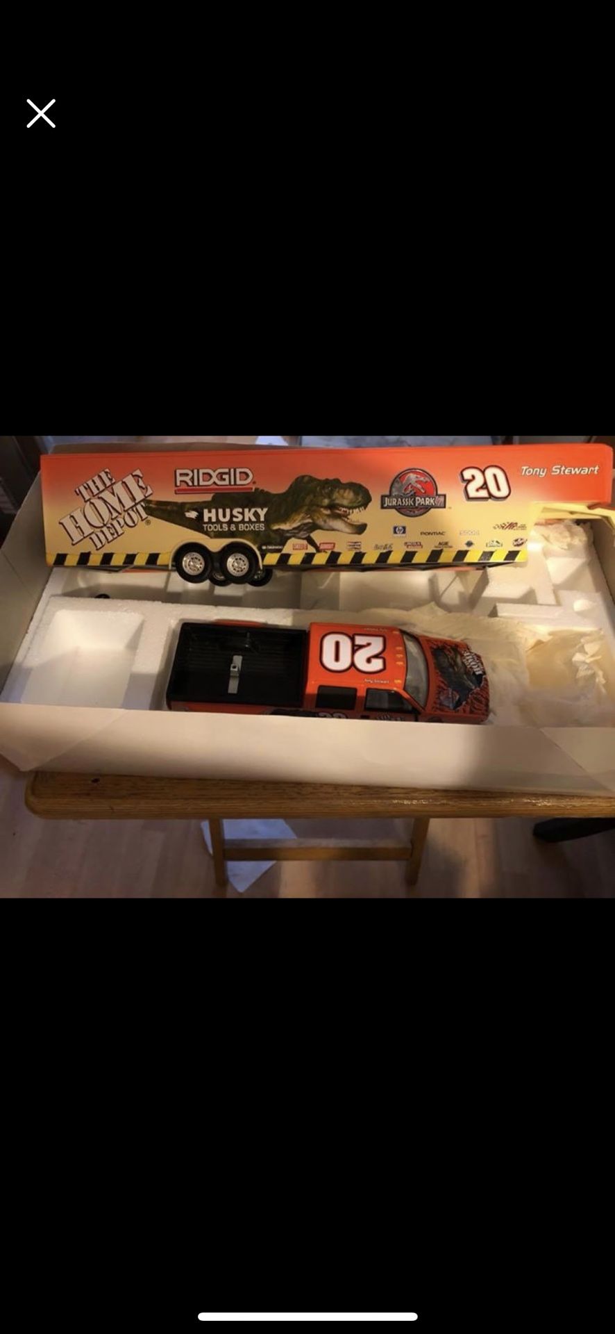 1:24 Tony Stewart Jurassic Park Show truck & trailer.