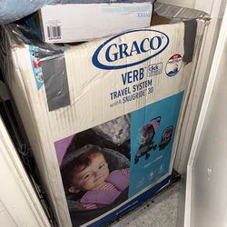 Graco Verb Click Connect Travel System with SnugRide Infant Car Seat
