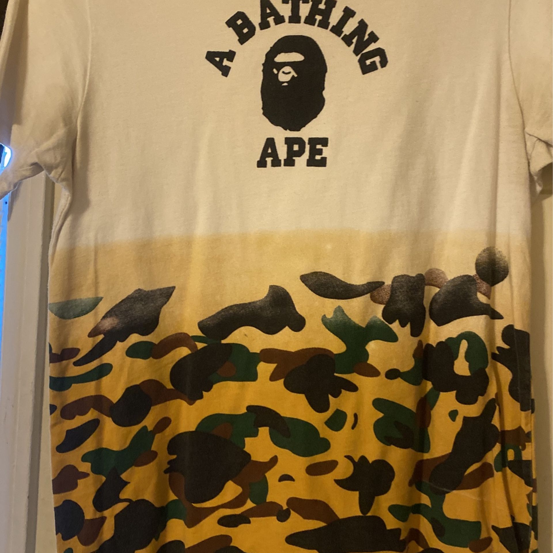 camo bape t shirt