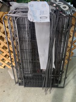 Viscoo 40”outdoor dog pen - panels with stakes