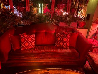Purple sofa