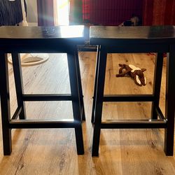 Solid Wood Counter Height Bar Stools