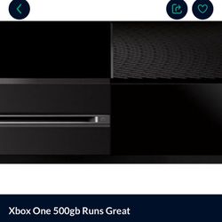 Xbox One 500gb With Controller