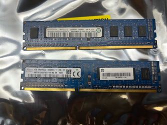 2x 4GB DDR3L-1600 Desktop RAM (8GB Total) — SK Hynix + Ramaxel, PC3L-12800U, 1.35V
