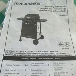 Megamaster Gas Grill With Cover