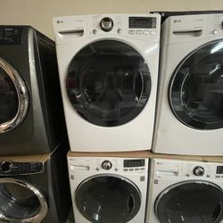 Lg TrueSteam Washer And Gas Dryer 