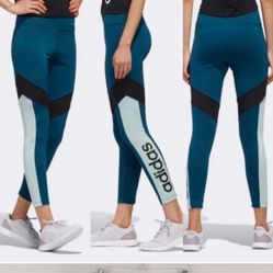 Adidas teal Leggings Size M