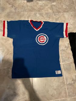 Vintage 80s 90s Chicago Cubs Sand Knit Jersey Shirt Men’s L