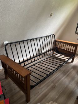 Futon couch frame, folding 6X4 ft free