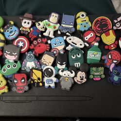 Random Shoe Charms 36pcs Lot Different Charm for Shoe Decoration Marvel Disney