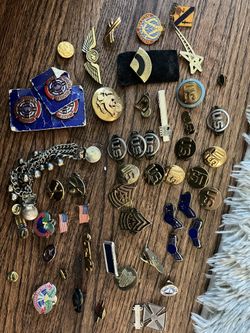 Vintage Army Military Pins