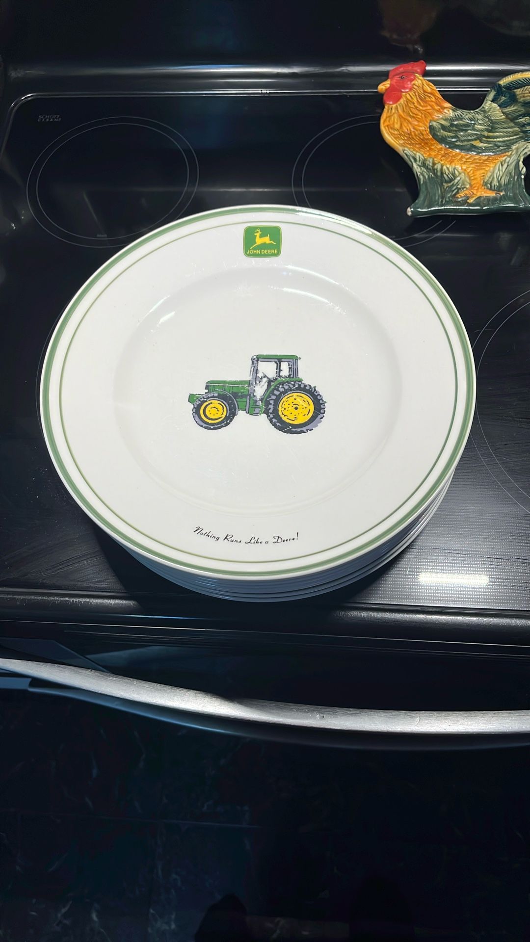 Vintage John Deere 11 1/4 Inch Dinner Plates
