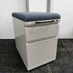 Filing Done Right! Used - Mobile Filing Cabinet w/ Cushion Top