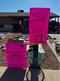 Yardsell everything $5 or less
