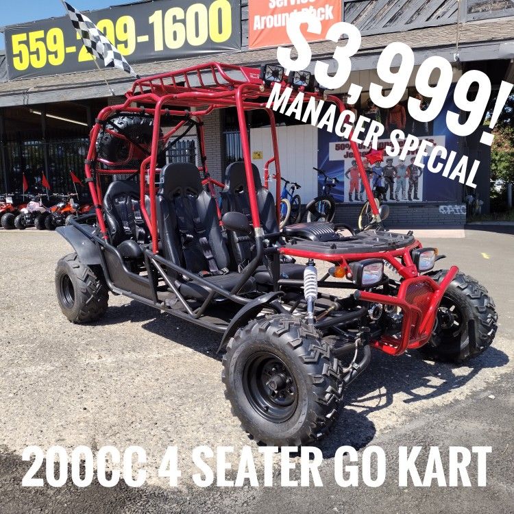 CRT Go-kart 200cc 4-seater $3,999