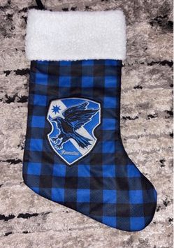 Harry Potter plaid Ravenclaw Christmas stocking
