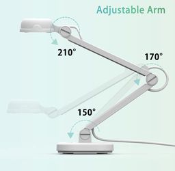 INSWAN INS-1 Pequeña cámara de documentos USB de 8 MP con enfoque automático y luz suplementaria LED, excelente para educación a distancia y conferenc