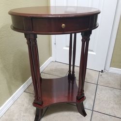 Cherry Wood Table- h 28.5 in ×
w 20 in-As Is