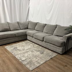 Gray L Sectional Couch