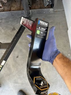 Interlock Hitch Ball Mount, Fits 2 Receiver, 8 Inch Drop, 6.75 Rise, 7500 lbs