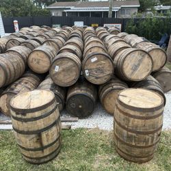 Freshly Dumped Scotch, Whiskey, Bourbon, Beer, Wine, Barrels