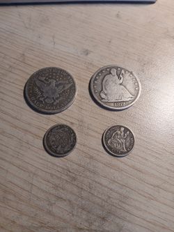1904 O -1872 S-half Dollar1872 Dime1883 Dime