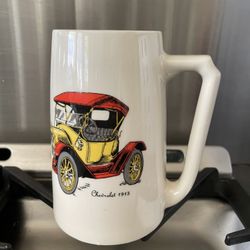 Rare Vintage Hyalyn Pottery Stein Chevrolet Mug 