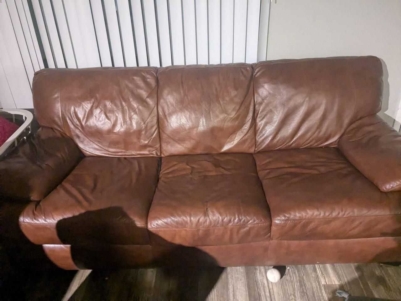 Leather couch (Very Comfortable)