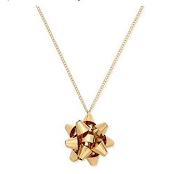 Celebrate Shop Bow Pendant Necklace- Gold