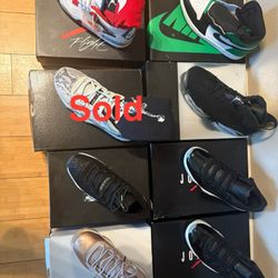 7 Pair Of Jordans