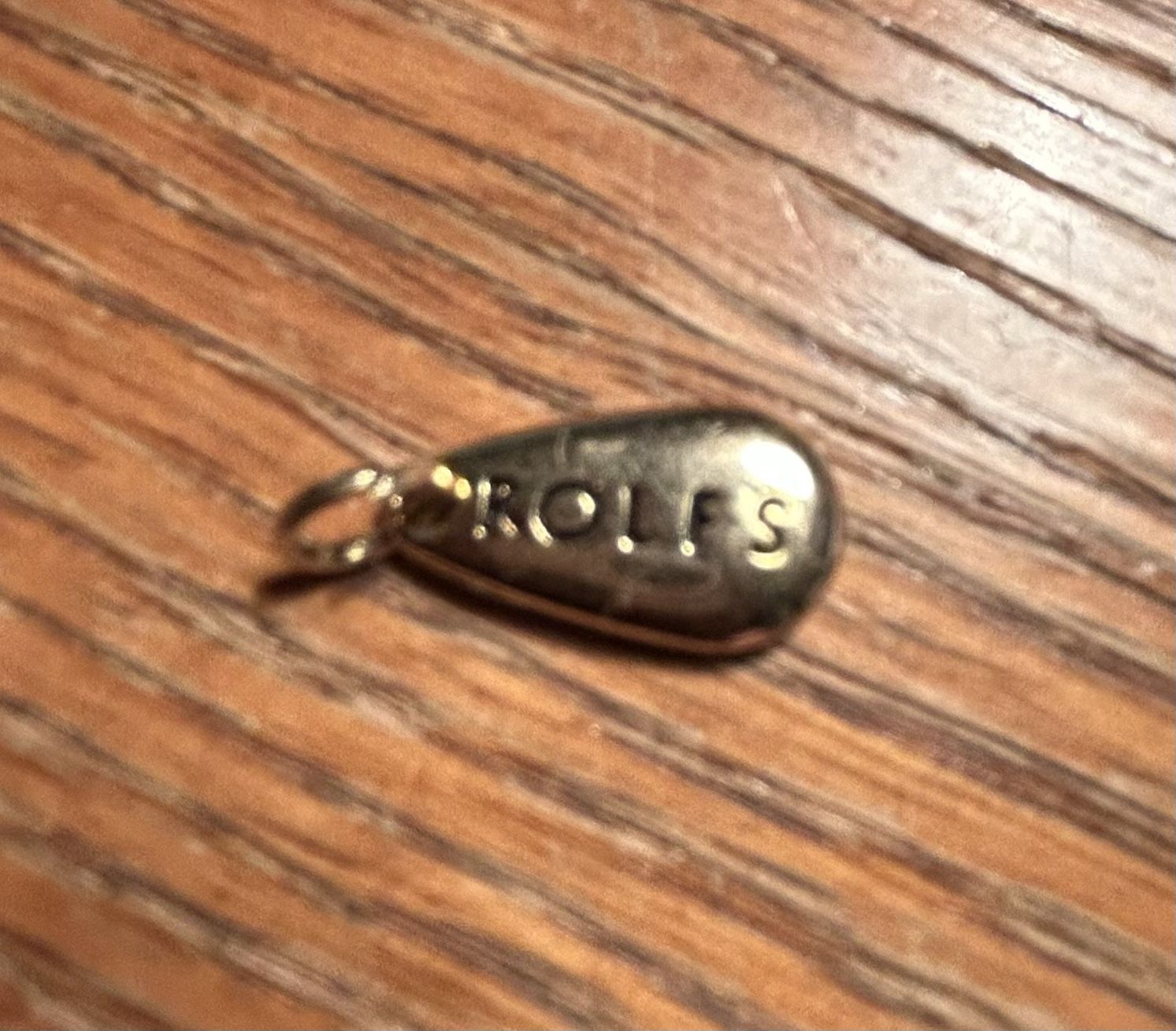 Gold Tone Rolf’s Zipper Pull