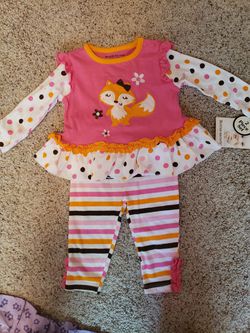 New baby girl fox outfit