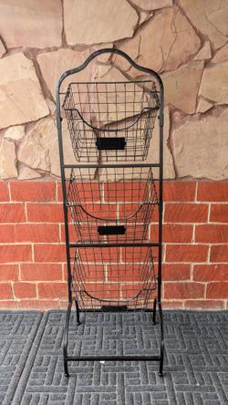 3 basket tier stand