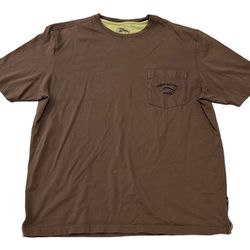 Tommy Bahama Men’s Relax Brown Pocket Tee Short Sleeve T-Shirt Size M