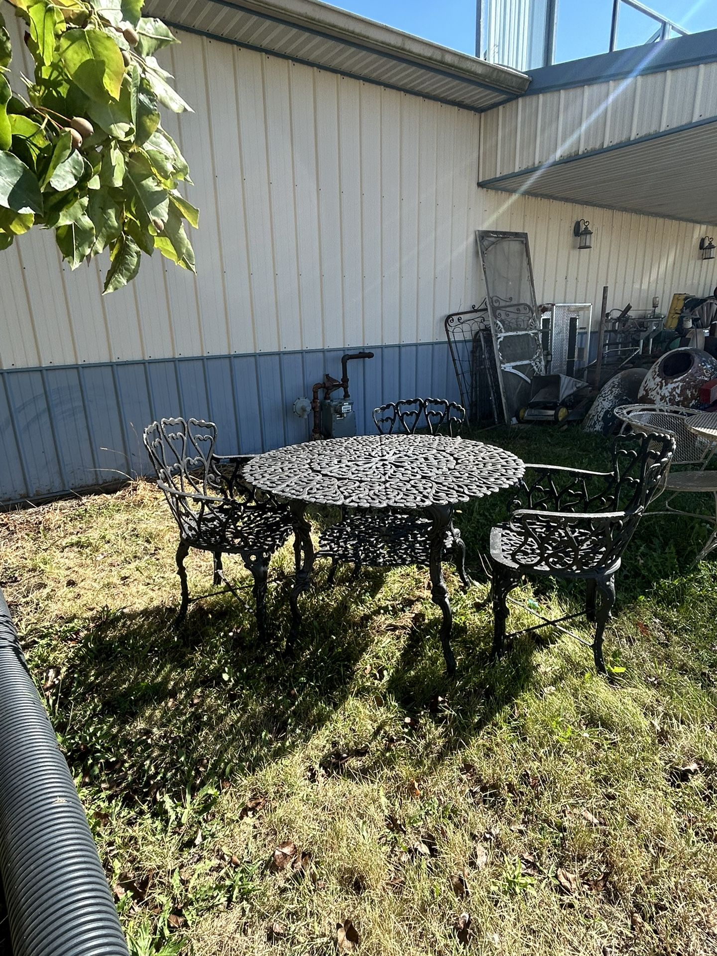 Ornate Cast Iron Patio Set